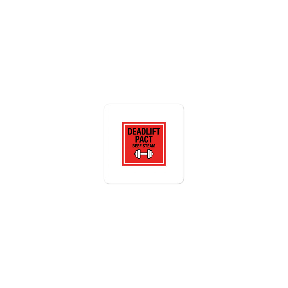 Beef Steam — Deadlift Pact Die-Cut Sticker