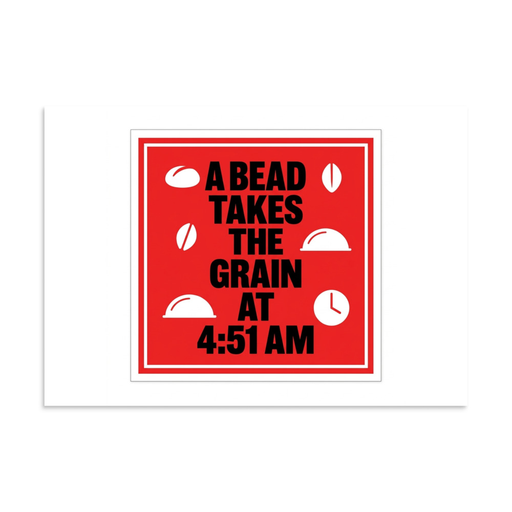 Crust Prolific — A Bead Takes the Grain at 4:51 AM Poster