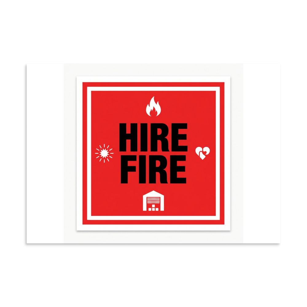 Dancefloor Arsonist — HIRE FIRE Poster Print
