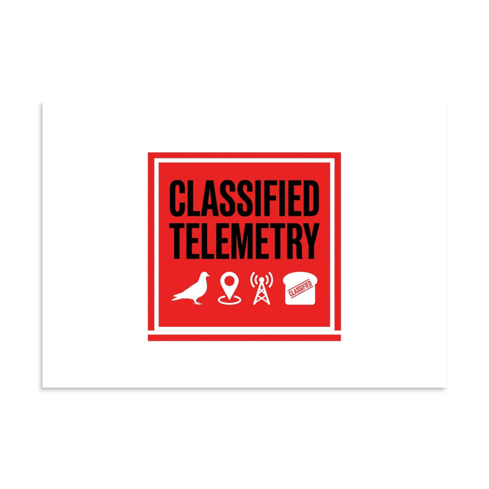 CLASSIFIED TELEMETRY — Bird Facts as a Service Poster